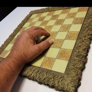 Vintage Chess Board "Pig Kingdom"